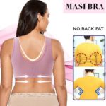 masi bra plus size front closure elastic push up comfort bra 19