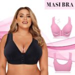 masi bra plus size front closure elastic push up comfort bra 27