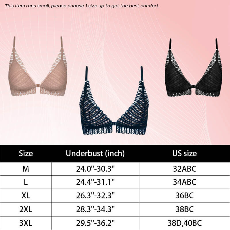 muses bra front buckle lift lace bra 16