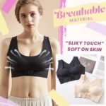 seamless 3d padded front buckle support bra 13