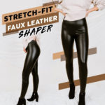 stretch fit faux leather shaper 7