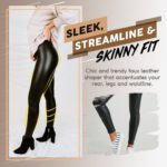 stretch fit faux leather shaper 9