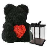 rose bear with gift box 5