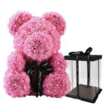 rose bear with gift box 6
