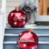 outdoor christmas pvc inflatable decorated ball santa clau 17