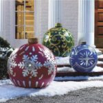 outdoor christmas pvc inflatable decorated ball santa clau 4