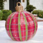 outdoor christmas pvc inflatable decorated ball santa clau 6