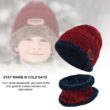 idearock warm beanie cap with scarf 12