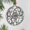 solid pewter christmas tree ornament 1