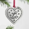 solid pewter christmas tree ornament 10