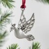 solid pewter christmas tree ornament 15