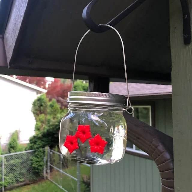 beautiful mason jar hummingbird feeder wthree portsohgp2