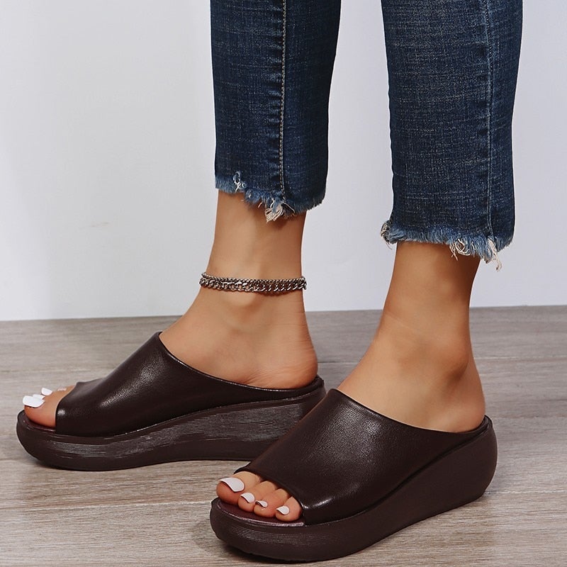 ladies leather sole slipperssahvc