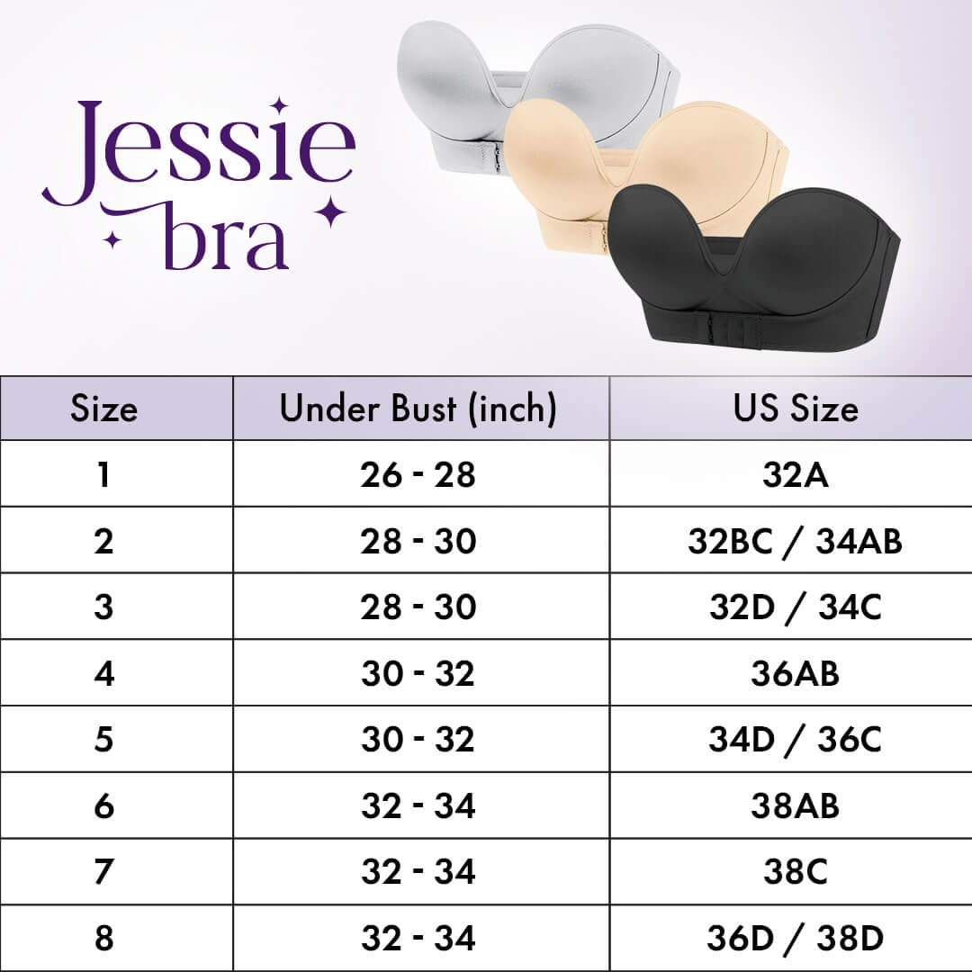 jessie bra wireless strapless push up bracop8v