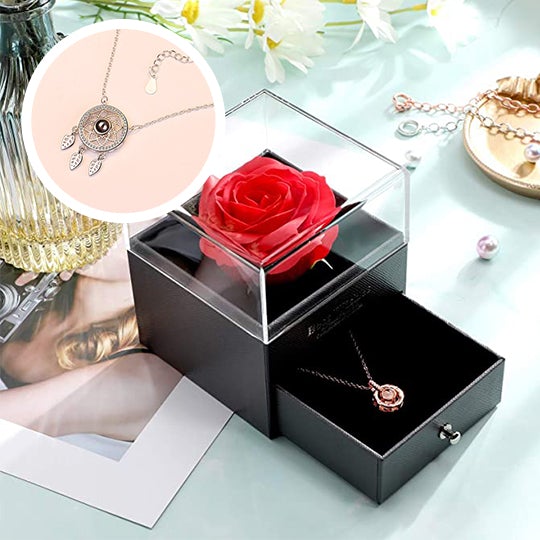 morshiny i love you rose box with necklace79dka