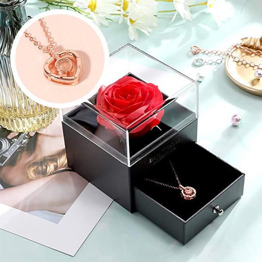morshiny i love you rose box with necklaceailhs