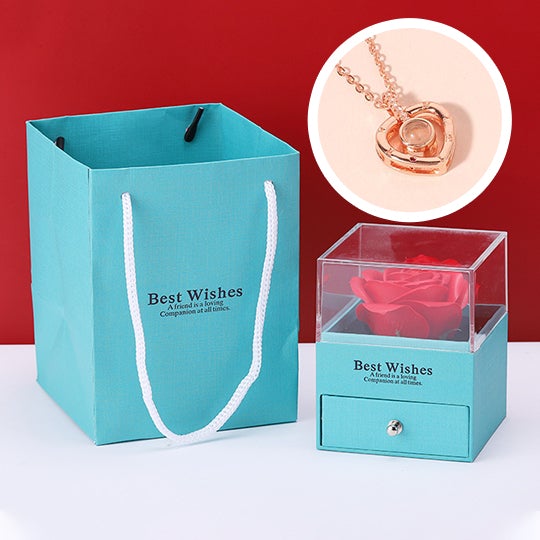 morshiny i love you rose box with necklaceif5n1