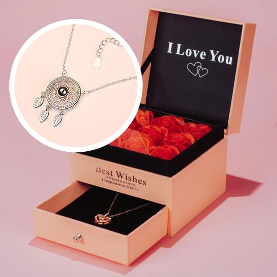 morshiny i love you rose box with necklacey21gb